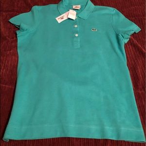 Women’s Lacoste Blue green top